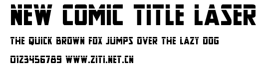 New Comic Title Laser.ttf字體轉換器圖片