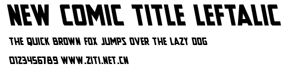 New Comic Title Leftalic.ttf字體轉換器圖片
