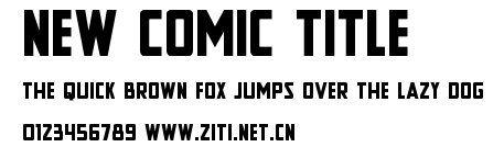 New Comic Title.ttf字體轉換器圖片