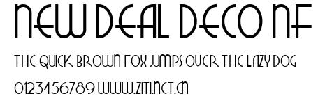 New Deal Deco NF.ttf字體轉換器圖片