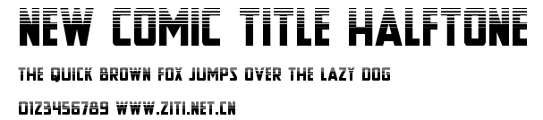 New Comic Title Halftone.ttf字體轉換器圖片
