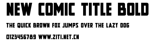 New Comic Title Bold.ttf字體轉換器圖片