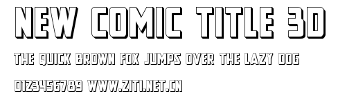 New Comic Title 3D.ttf字體轉換器圖片