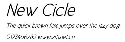 New Cicle.ttf字體轉換器圖片