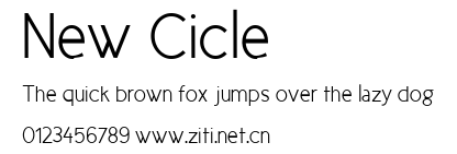 New Cicle.ttf字體轉換器圖片