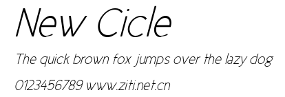 New Cicle.ttf字體轉換器圖片