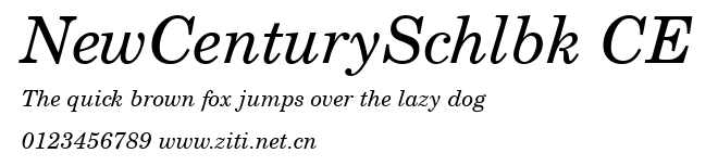 NewCenturySchlbk CE.ttf字體轉換器圖片