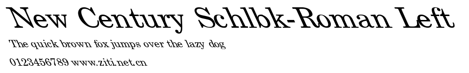 New Century Schlbk-Roman Left.ttf字體轉換器圖片