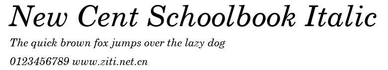 New Cent Schoolbook Italic.ttf字體轉換器圖片