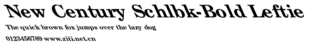 New Century Schlbk-Bold Leftie.ttf字體轉換器圖片