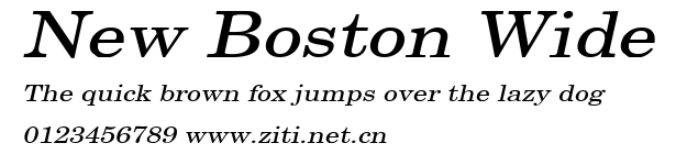 New Boston Wide.ttf字體轉換器圖片