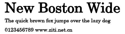 New Boston Wide.ttf字體轉換器圖片