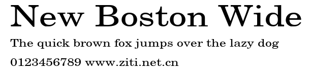 New Boston Wide.ttf字體轉換器圖片
