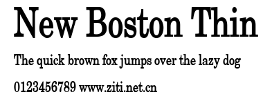 New Boston Thin.ttf字體轉換器圖片