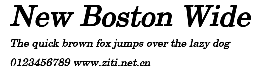New Boston Wide.ttf字體轉換器圖片