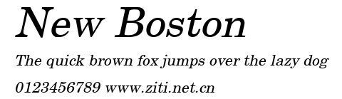 New Boston.ttf字體轉換器圖片