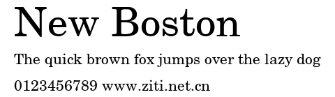New Boston.ttf字體轉換器圖片