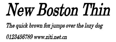 New Boston Thin.ttf字體轉換器圖片