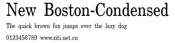 New Boston-Condensed.ttf字體轉換器圖片