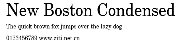 New Boston Condensed.ttf字體轉換器圖片