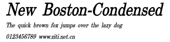 New Boston-Condensed.ttf字體轉換器圖片