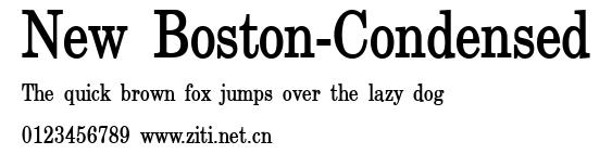 New Boston-Condensed.ttf字體轉換器圖片