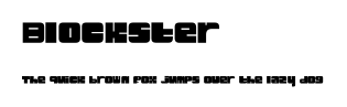 Blockster.ttf字體轉換器圖片