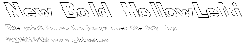 New Bold HollowLefti.ttf字體轉換器圖片