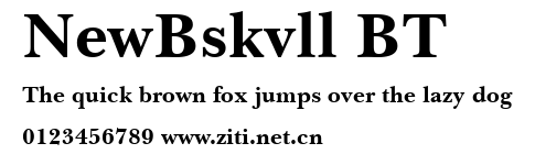 NewBskvll BT.ttf字體轉換器圖片