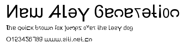 New Alay Generation.ttf字體轉換器圖片