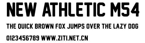 New Athletic M54.ttf字體轉換器圖片