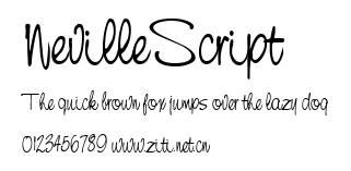 NevilleScript.ttf字體轉換器圖片