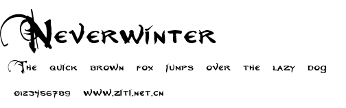 Neverwinter.ttf字體轉換器圖片