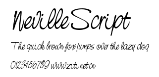 NevilleScript.ttf字體轉換器圖片