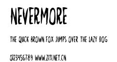Nevermore.otf字體轉換器圖片