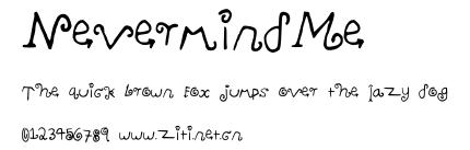 NevermindMe.ttf字體轉換器圖片