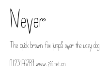 Never.ttf字體轉換器圖片