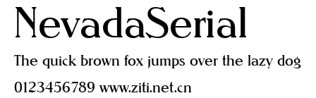 NevadaSerial.ttf字體轉換器圖片