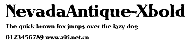 NevadaAntique-Xbold.ttf字體轉換器圖片