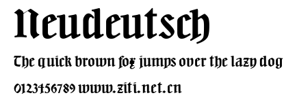 Neudeutsch.ttf字體轉換器圖片
