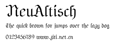 NeuAltisch.ttf字體轉換器圖片