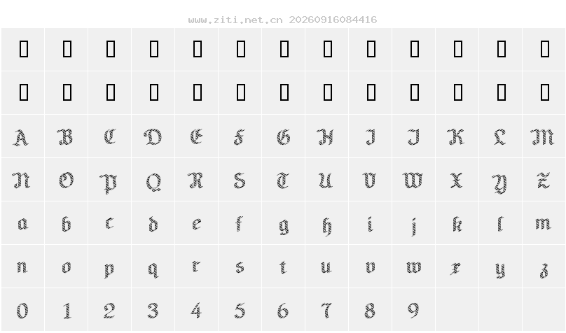 字符映射圖