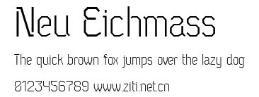 Neu Eichmass.ttf字體轉換器圖片