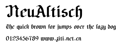 NeuAltisch.ttf字體轉換器圖片