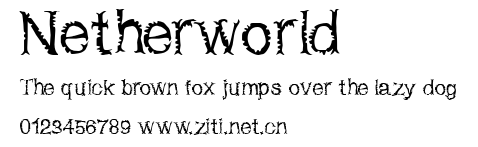 Netherworld.ttf字體轉換器圖片