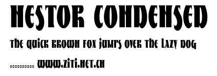 Nestor Condensed.ttf字體轉換器圖片