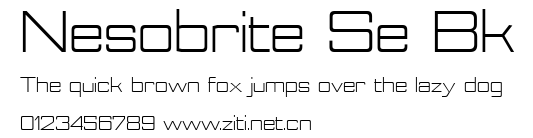 Nesobrite Se Bk.ttf字體轉換器圖片