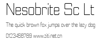 Nesobrite Sc Lt.ttf字體轉換器圖片