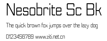 Nesobrite Sc Bk.ttf字體轉換器圖片