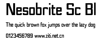 Nesobrite Sc Bl.ttf字體轉換器圖片